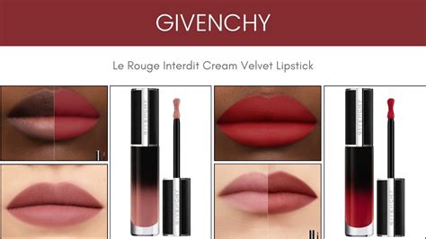 Sneak Peek! Givenchy Le Rouge Interdit Cream Velvet Lipstick